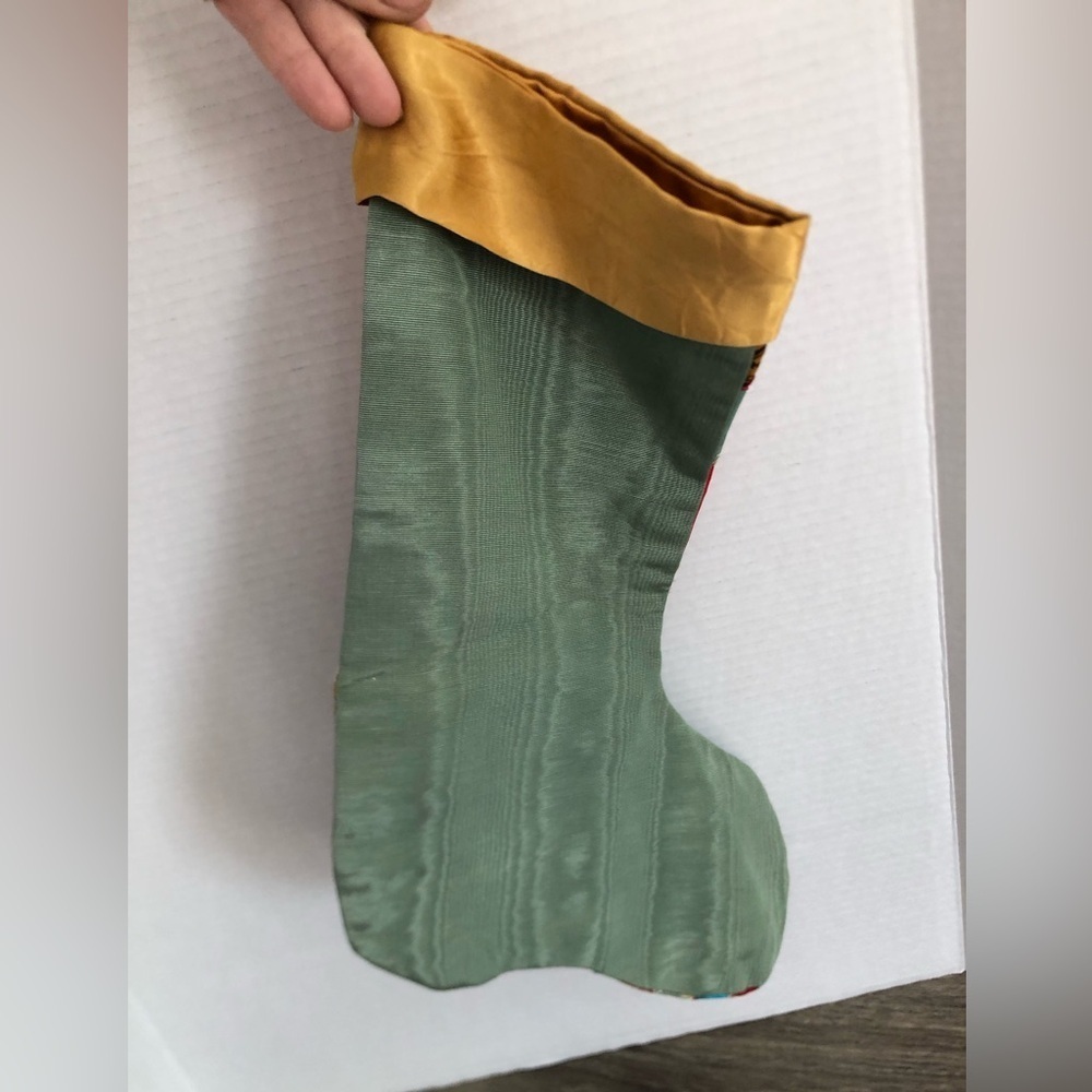 Hand Made Patchwork Holiday Stocking - Picture 4 of 10